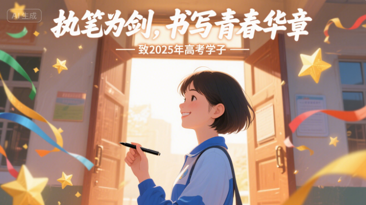 执笔为剑,书写青春华章 —— 致 2025 年高考学子