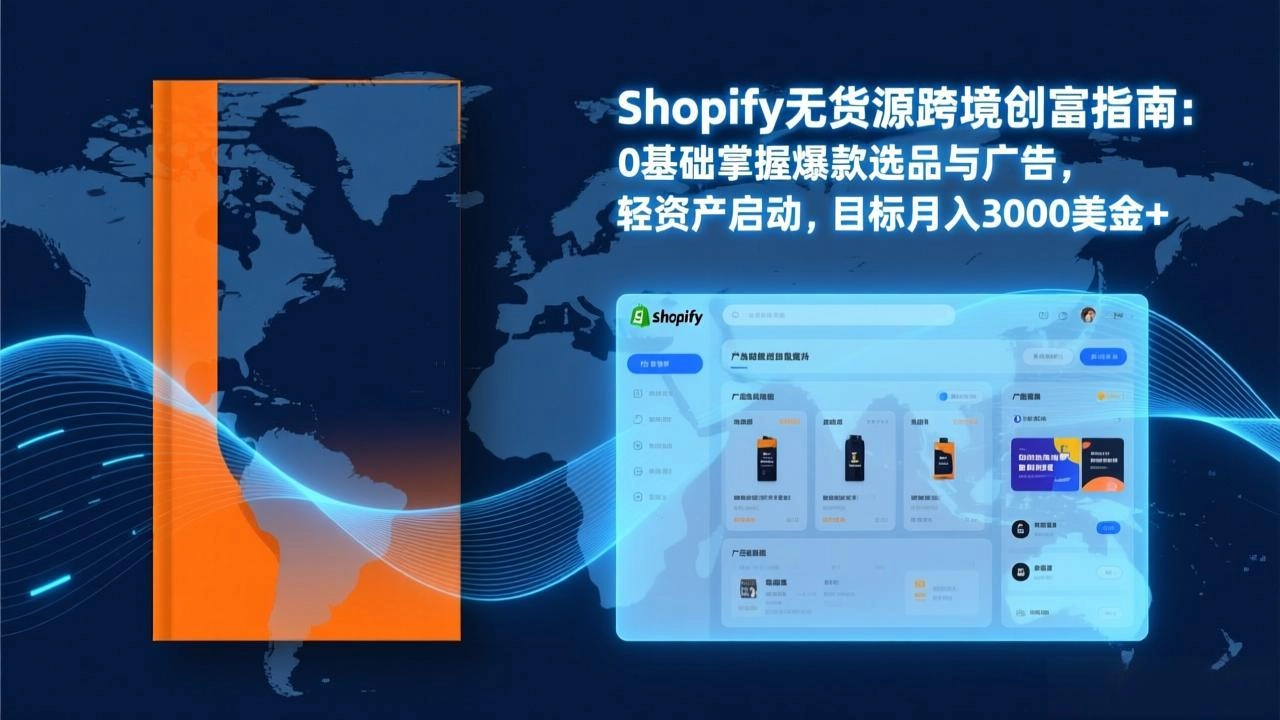 Shopify爆款打法实战：从选品到广告投放，复制爆款模型，驱动独立站月销售额破万刀-黑猫博客