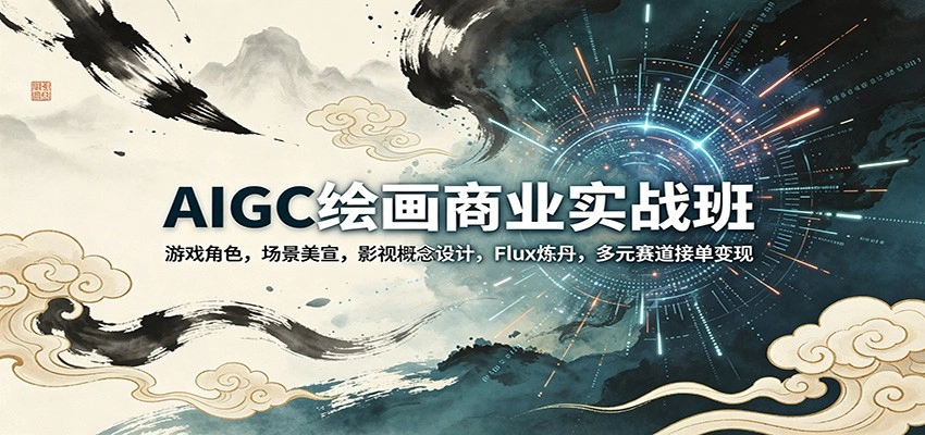 AIGC绘画商业实战班：游戏角色，场景美宣，影视概念设计，Flux炼丹，多元赛道接单变现-黑猫博客