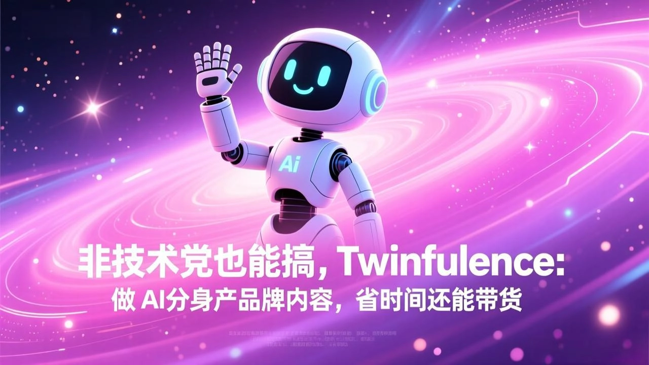 非技术党也能搞!Twinfluence:做 AI 分身产品牌内容,省时间还能带货-黑猫博客