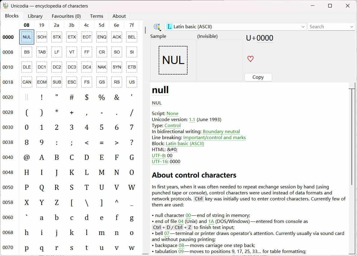 Unicode字符查询Unicodia v3.0.8绿色版-黑猫博客