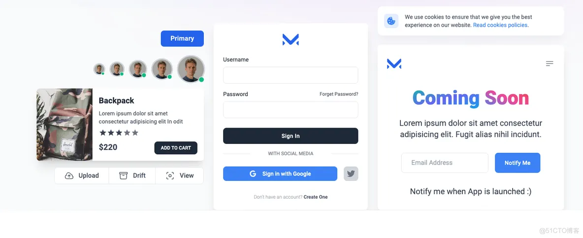 Meraki UI(基于Tailwind CSS构建的开源前端组件库)-黑猫博客