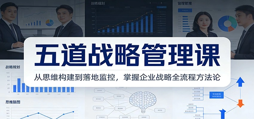五道战略管理课：从思维构建到落地监控，掌握企业战略全流程方法论-黑猫博客