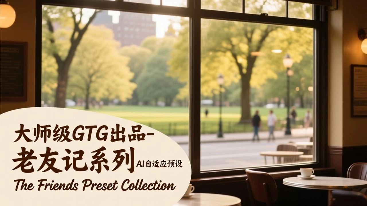 大师级GTG出品-老友记系列AI自适应预设The Friends Preset Collection-黑猫博客