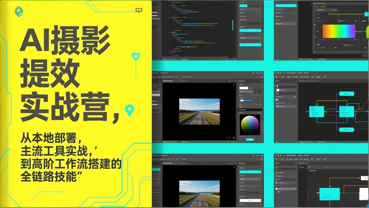 AI+摄影提效实战营，从本地部署，主流工具实战，到高阶工作流搭建的全链路技能-黑猫博客