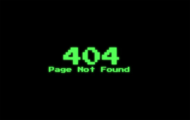 HTML黑色大气绿色发光字404错误页模板-黑猫博客