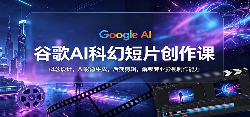 谷歌AI科幻短片创作课：概念设计，AI影像生成，后期剪辑，解锁专业影视制作能力-黑猫博客