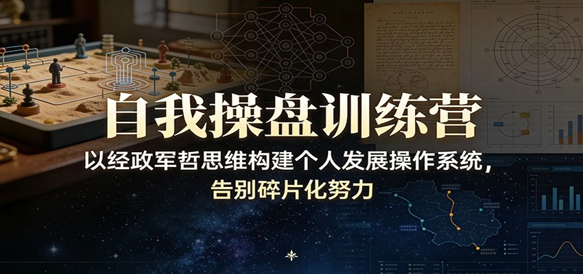 自我操盘训练营：以经政军哲思维构建个人发展操作系统，告别碎片化努力-黑猫博客