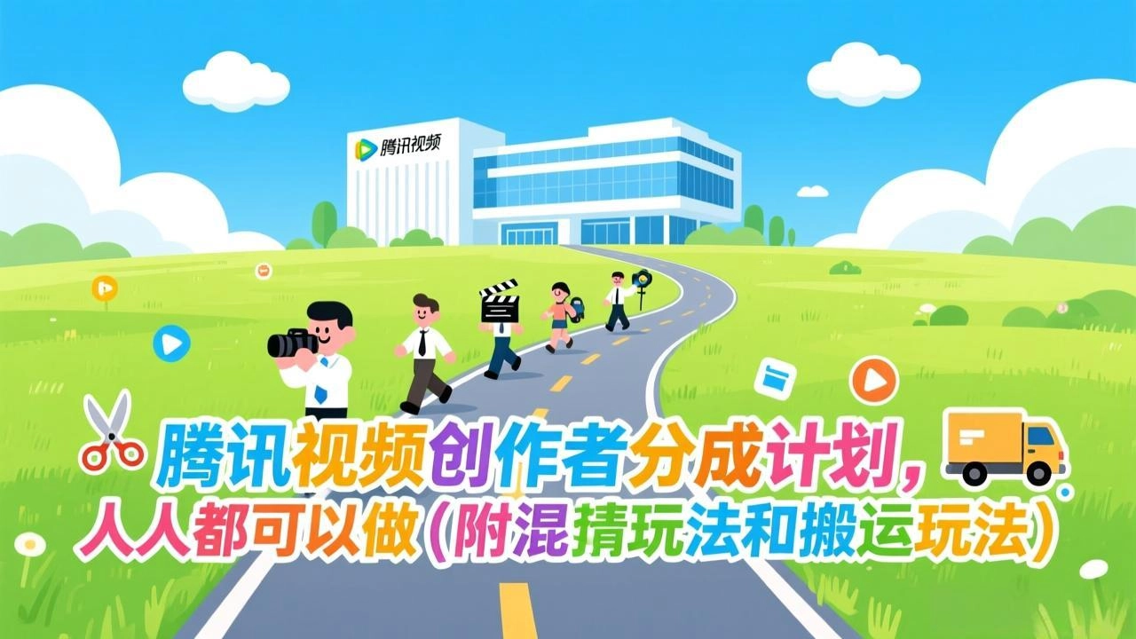 腾讯视频创作者分成计划，人人都可以做(附混剪玩法和搬运玩法-黑猫博客