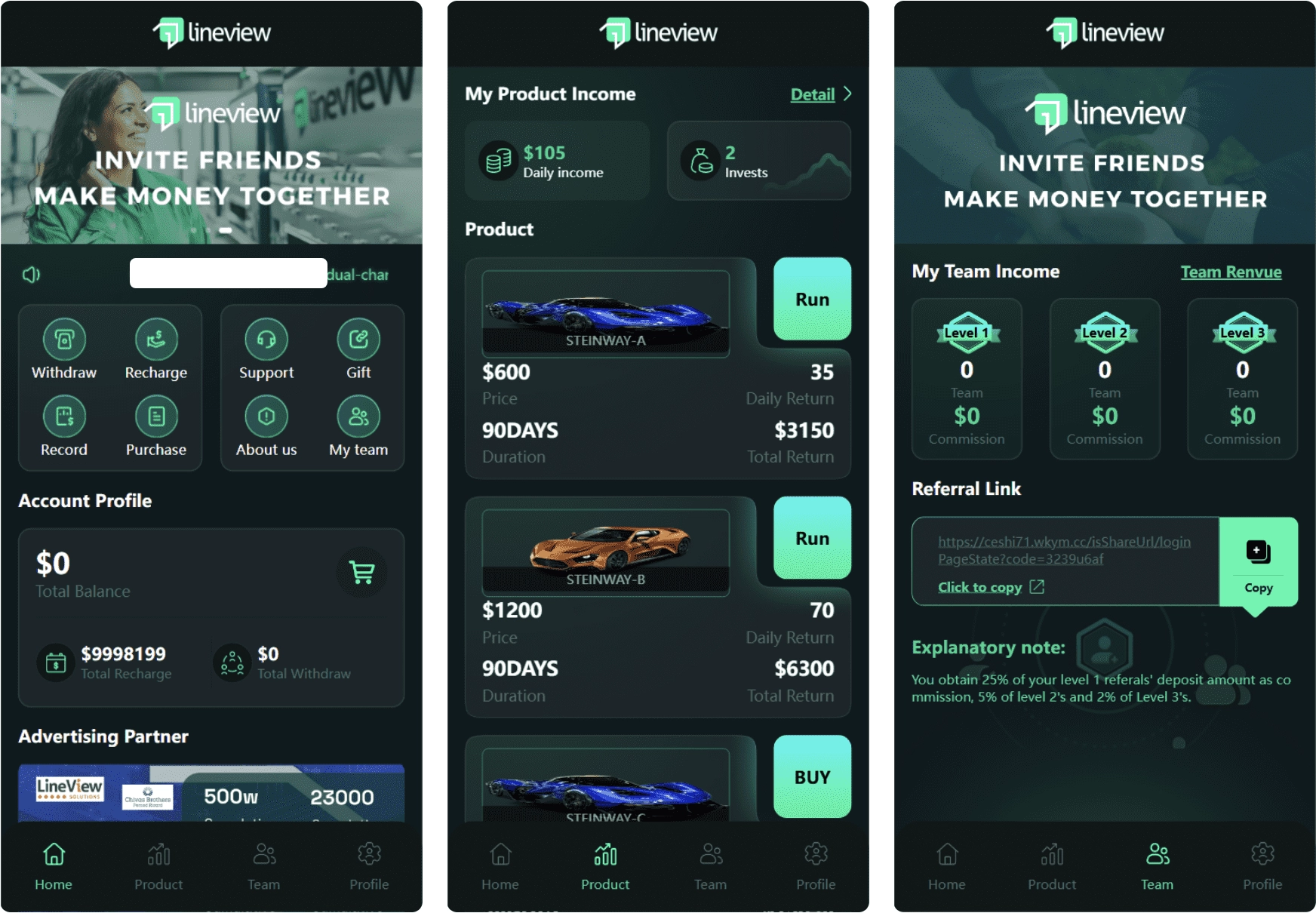lineview海外汽车投资理财源码/前端html+后端PHP-黑猫博客