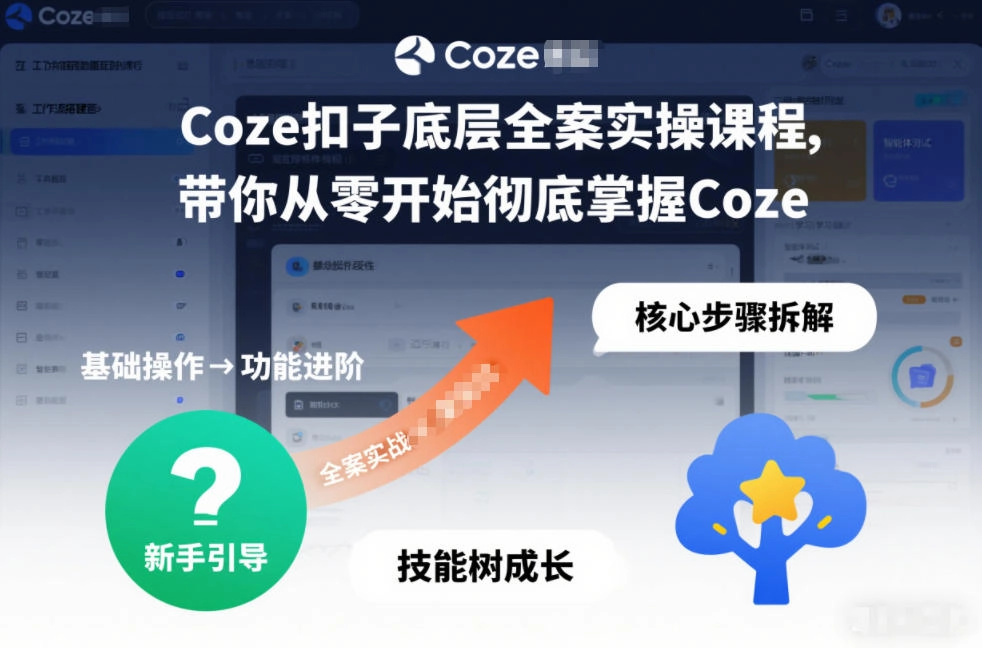Coze扣子底层全案实操课程，带你从零开始彻底掌握Coze（更新3月）-黑猫博客