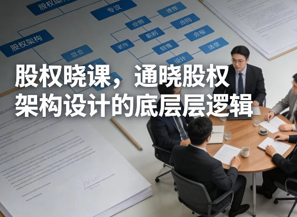 股权晓课，通晓股权架构设计的底层逻辑-黑猫博客