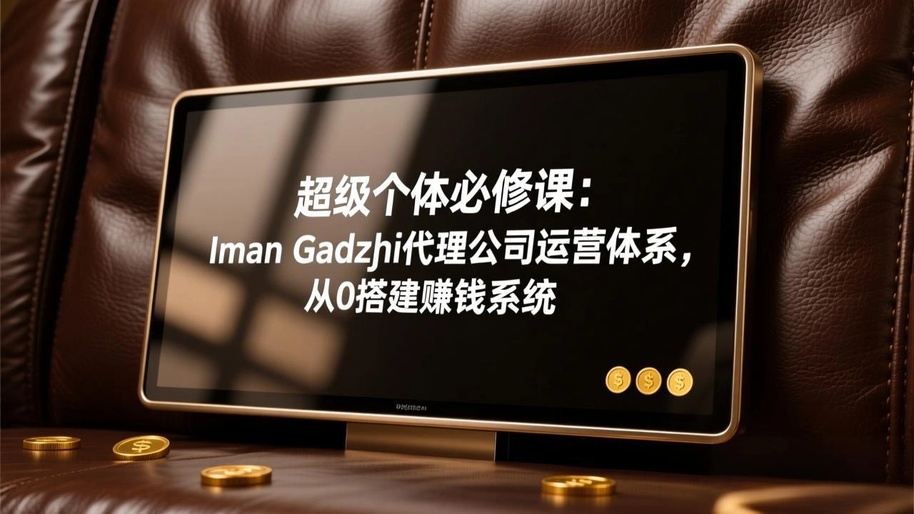 超级个体必修课：Iman Gadzhi代理公司运营体系，从0搭建赚钱系统-黑猫博客