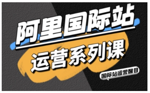 阿里国际站运营系列课，涵盖精准引流、直通车与全站推实战SOP，搭配AI效率工具包与高阶增长玩法（更新）-黑猫博客