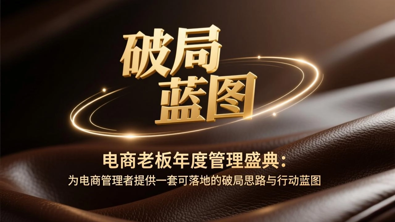 电商老板年度管理盛典：为电商管理者提供一套可落地的破局思路与行动蓝图-黑猫博客