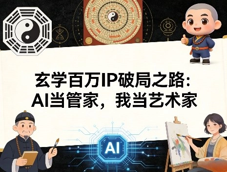 玄学百万IP破局之路：AI当管家，我当艺术家-黑猫博客