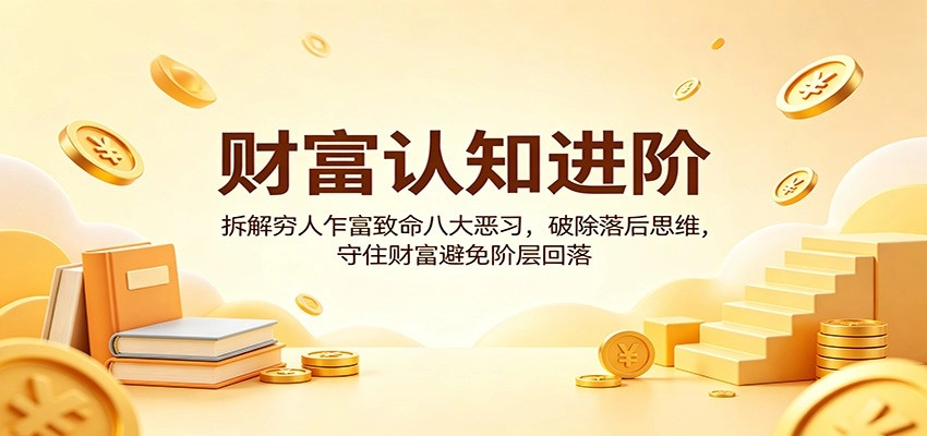 财富认知进阶：拆解穷人乍富致命八大恶习，破除落后思维，守住财富避免阶层回落-黑猫博客