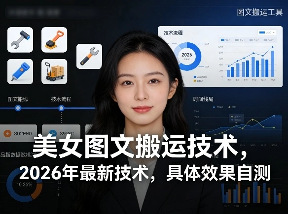 美女图文搬运技术，2026年最新技术，具体效果自测-黑猫博客