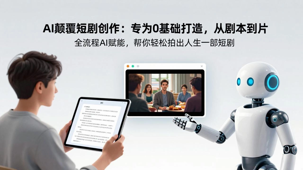 AI颠覆短剧创作：专为0基础打造，从剧本到成片全流程AI赋能，帮你轻松拍出人生第一部短剧-黑猫博客